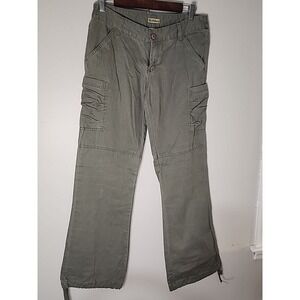 Billabong Pants Womens 5 Green Cargo, wide , 90s,‎ Outdoor Sport Pants 30x30